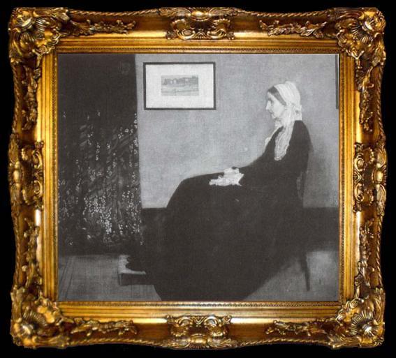 framed  James Mcneill Whistler Arrangement in Grau  und Schwarz, ta009-2